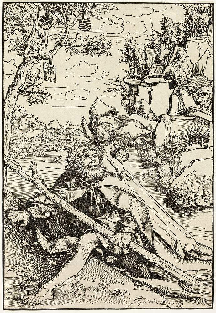 Saint Christopher by Lucas Cranach, the Elder