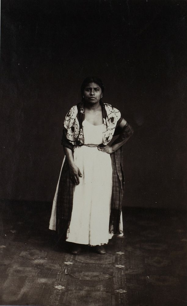 Study of Indian Girl, Mexico by Imprimerie d'Aubert et Cie.