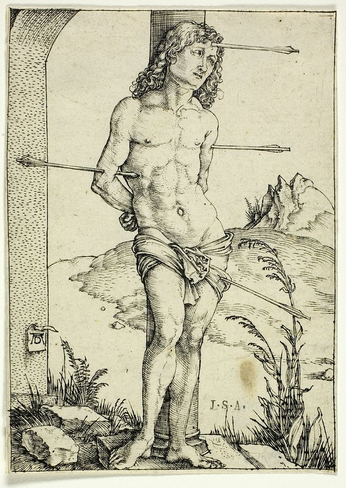 St. Sebastian at the Column by Albrecht Dürer