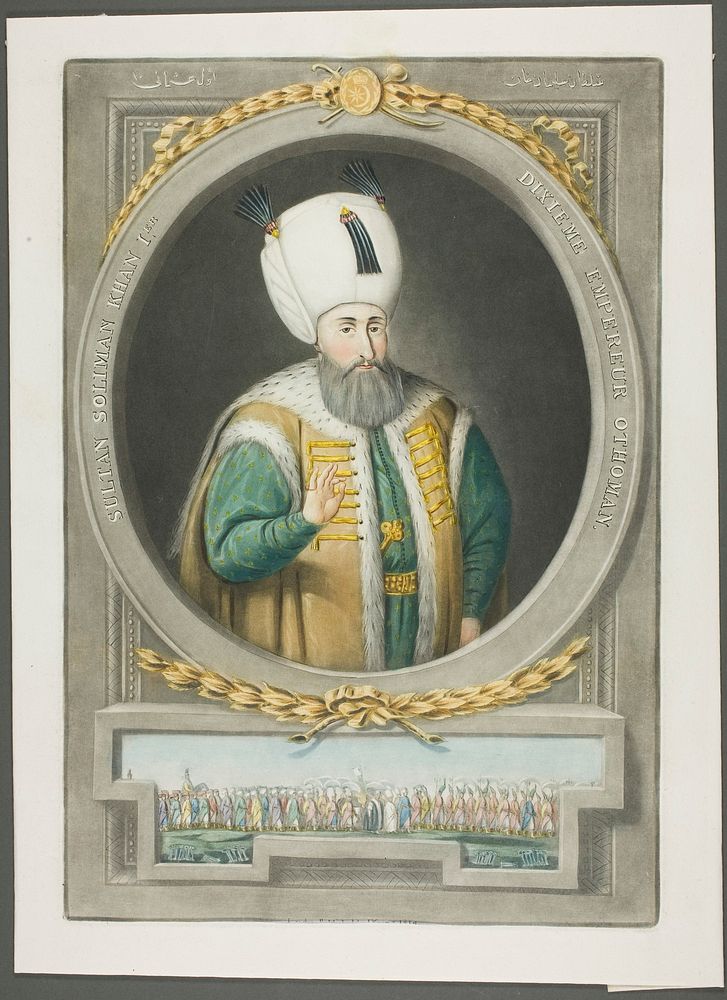 Soliman Kahn I, from Portraits of the Emperors of Turkey by John Young
