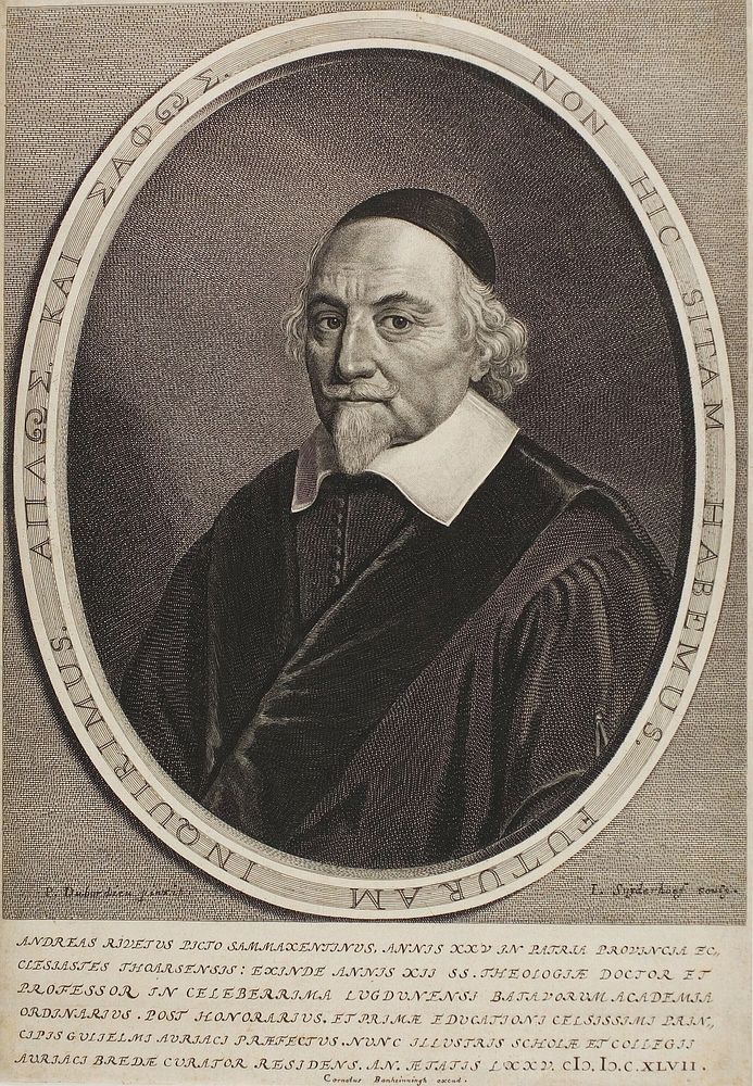 Portrait of André Rivet by Jonas Suyderhoef