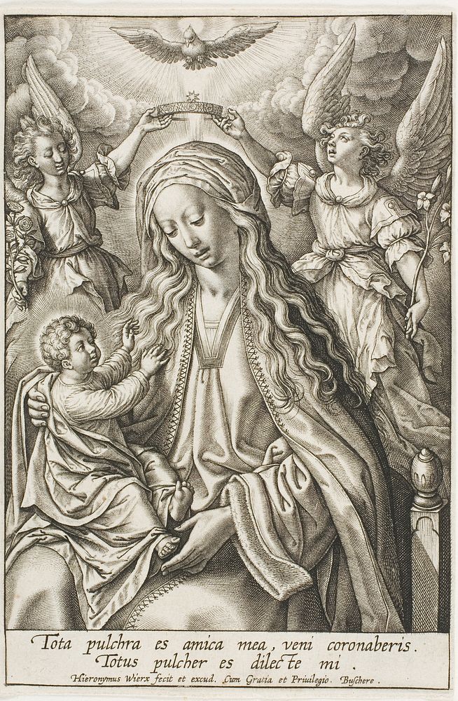 Virgin and Child by Jerome Wierix