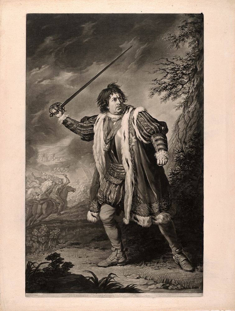 Mr. Garrick in "Richard the Third" by John Dixon