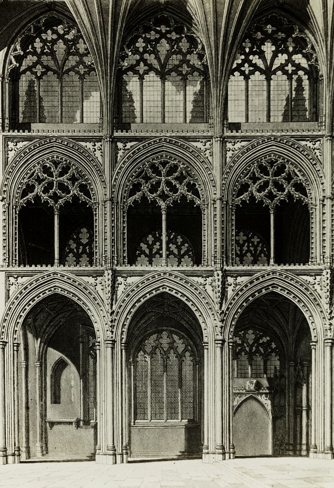 Ely Cathedral: Choir from an Engraving by Frederick H. Evans