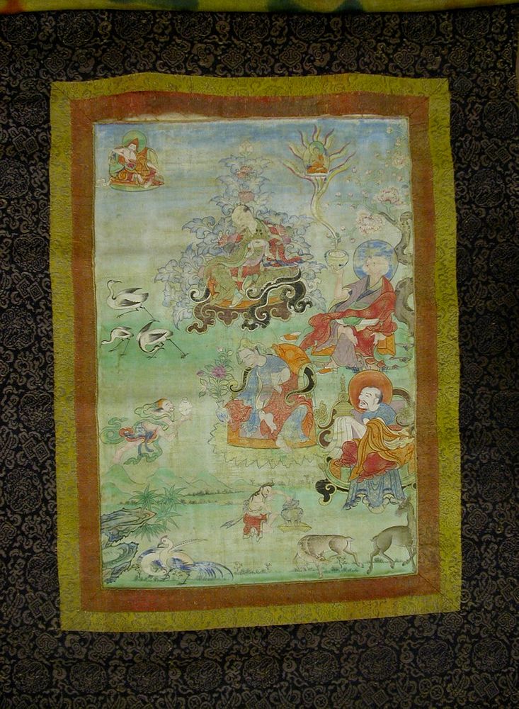 Painted Banner (Thangka) from a Set of Seven Honoring Gayadhara, a Sakya Pandit from India