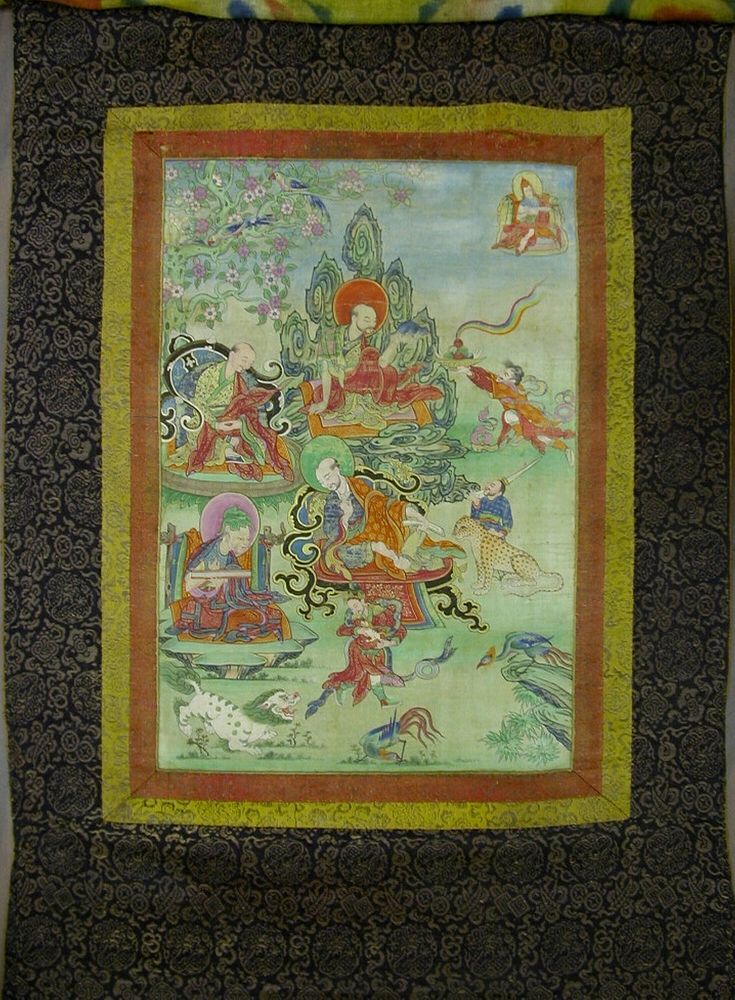 Painted Banner (Thangka) from a Set of Seven Honoring Gayadhara, a Sakya Pandit from India