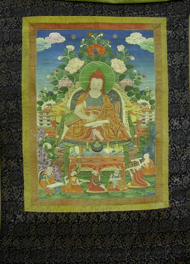 Painted Banner (Thangka) from a Set of Seven Honoring Gayadhara, a Sakya Pandit from India