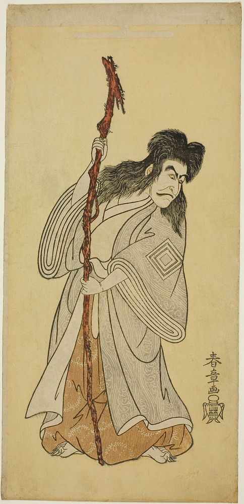 Actor Ichikawa Danjûrô IV as an Immortal Hermit in “Tenjiku Tokubei Turns the Helm toward Home” (“Tenjiku Tokubei kokyô no…