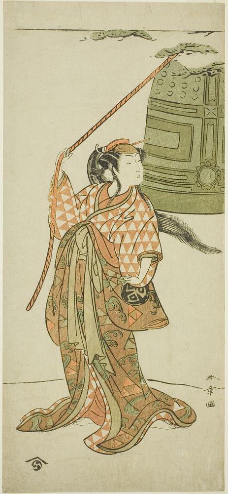 Actor Arashi Hinaji I Dancing in “The Maiden at Dojo Temple” (“Musume Dôjô-ji”) by Katsukawa Shunsho