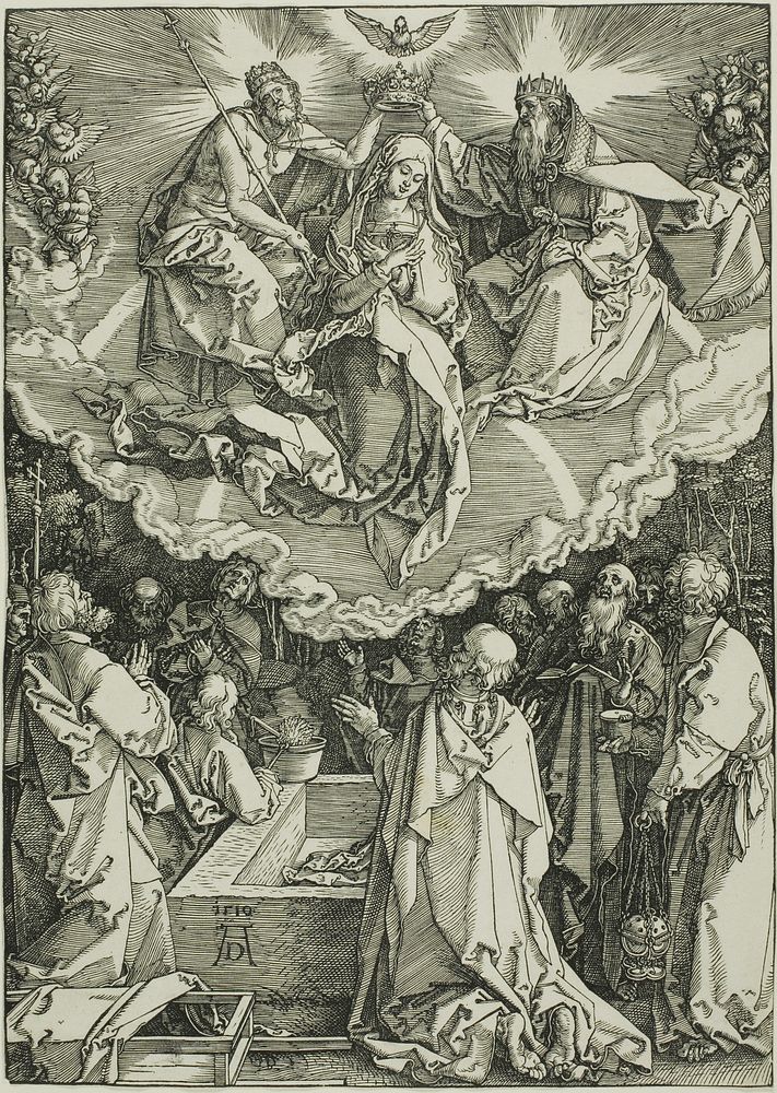 Assumption and Coronation of the Virgin, from The Life of the Virgin by Albrecht Dürer