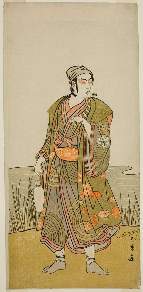 The Actor Ichimura Uzaemon IX as the Potter Tsuchihei in the Play Higashiyama Momiji no Kadode, Performed at the Ichimura…