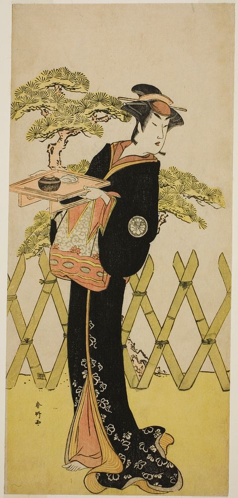 The Actor Segawa Tomisaburo II as Lady Masago (Masago Gozen) (?) in the Play Genji Saiko Kogane no Tachibana (?), Performed…