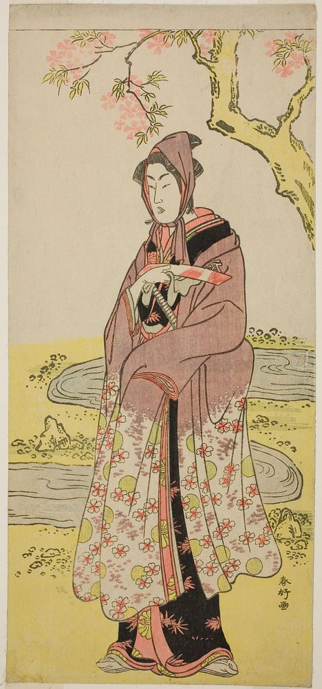 The Actor Segawa Kikunojo III as Kumenosuke in the Play Keisei Natori Soga, Performed at the Kiri Theater in the Second…