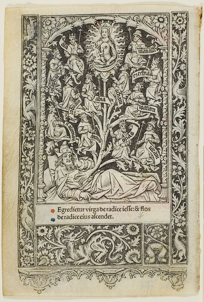 The Tree of Jesse, from a book of hours by Thielmann Kerver