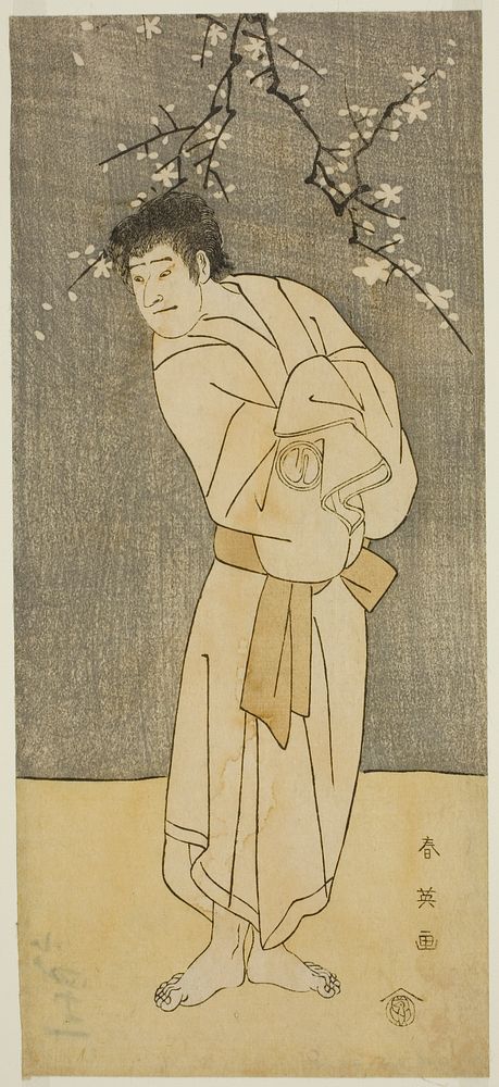 The Actor Sawamura Sojuro III as the Monk Seigen (?) in the Play Saikai Soga Nakamura (?), Performed at the Nakamura Theater…