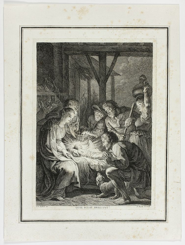 Adoration of the Shepherds by Pierre François Basan