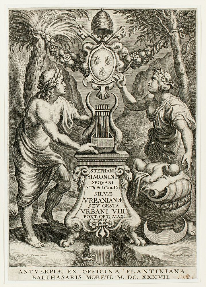 Title page from Silvae Urbanianae by Cornelis Galle, I
