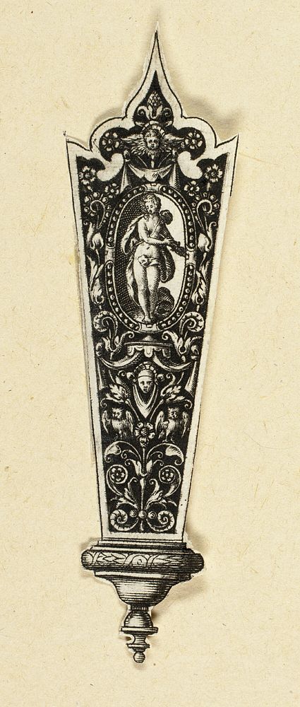 Knife Handle (Lucretia) by Theodor de Bry