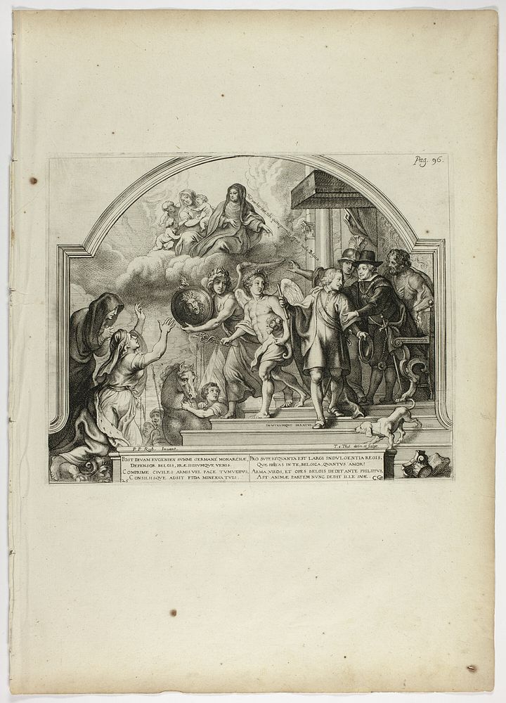 Philip IV Appointing Prince Ferdinand Governor of the Netherlands, plate 25 from Casperius Gevartius, Pompa Introitus Honori…
