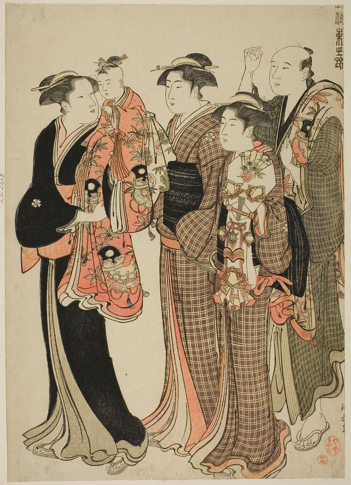 Kamioki, from the series "A Brocade of Eastern Manners (Fuzoku Azuma no nishiki)" by Torii Kiyonaga