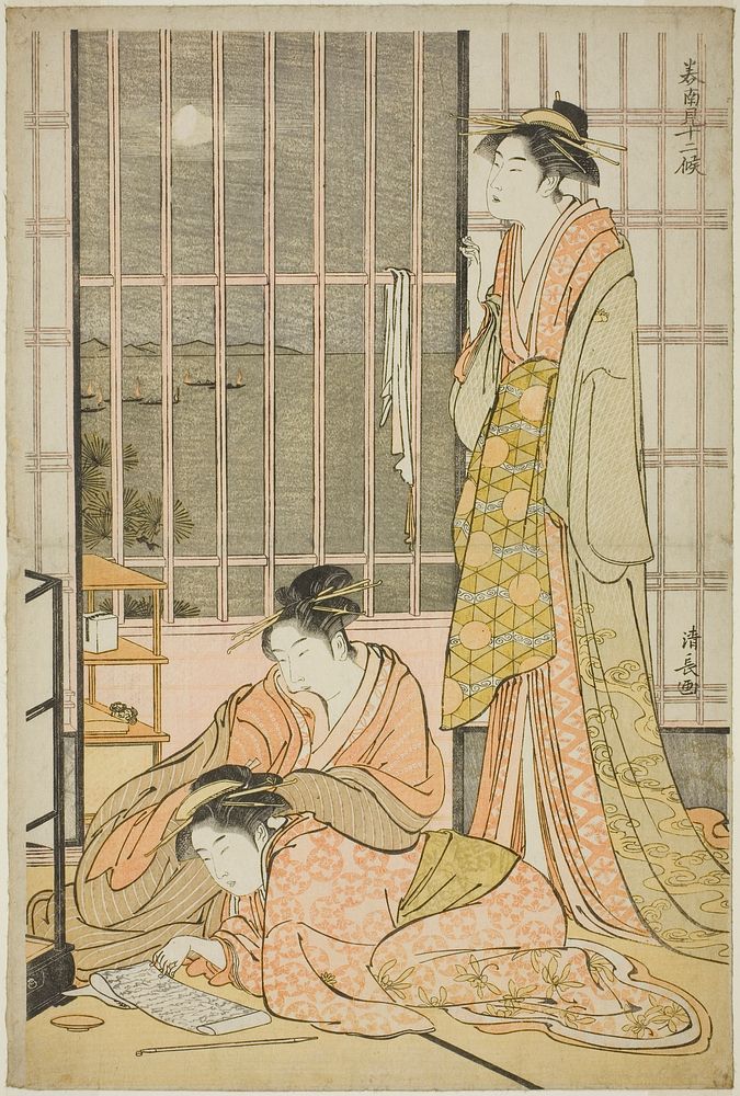 The Ninth Month, from the series "Twelve Months in the South (Minami juni ko)" by Torii Kiyonaga