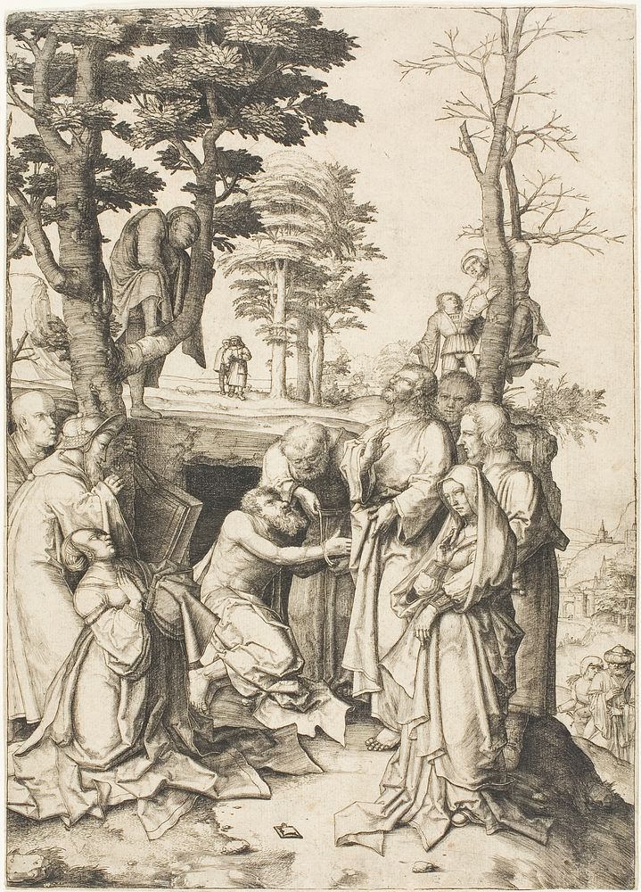 The Raising of Lazarus by Lucas van Leyden