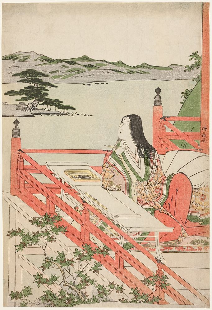 Murasaki Shikibu by Torii Kiyonaga