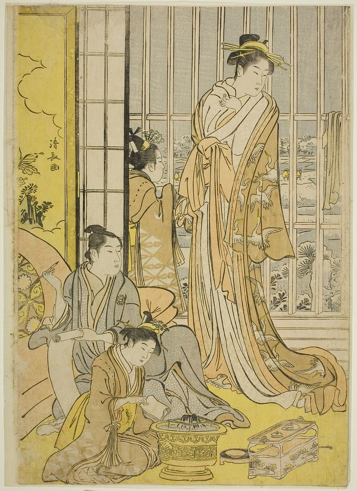 Snowy Morning in the Pleasure Quarters (Seiro yuki no ashita) by Torii Kiyonaga