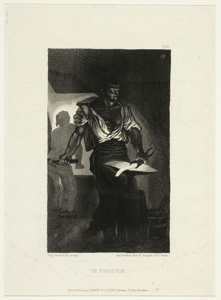 The Blacksmith by Eugène Delacroix
