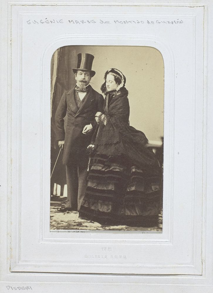 Eugenie Marie de Montijo de Guzman and Napoleon III by André-Adolphe-Eugène Disdéri