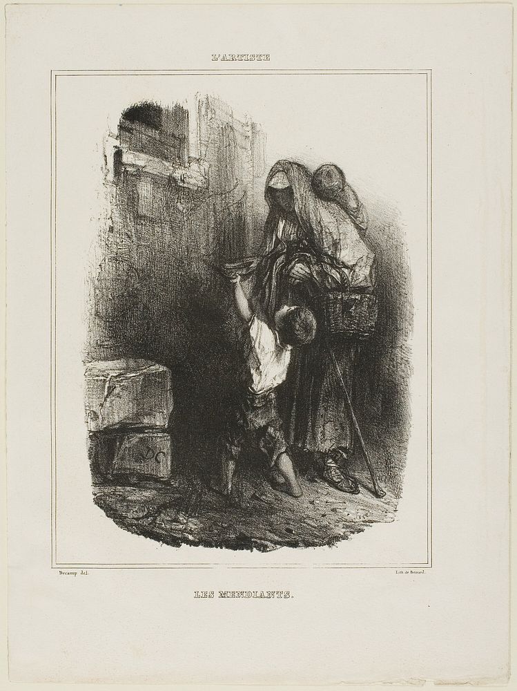Beggars by Alexandre Gabriel Decamps