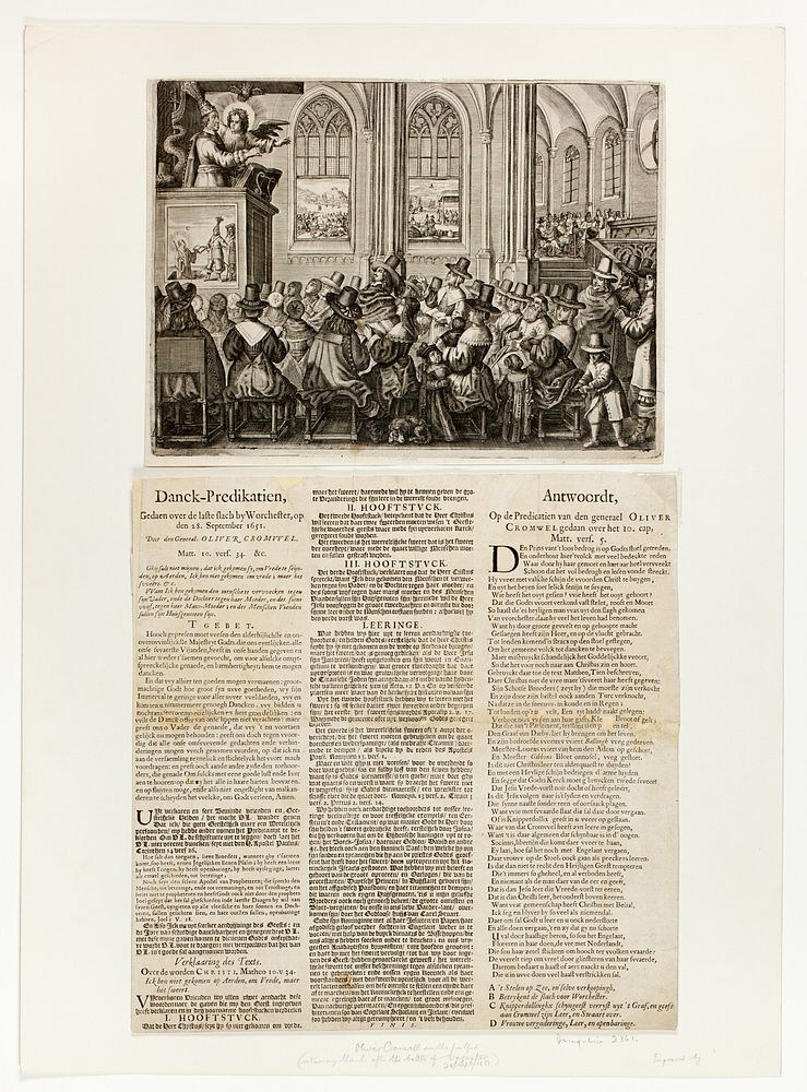 Danck-Predikatien, Gedaen over de laste slach by Worcheseter, op den 18 September 1651