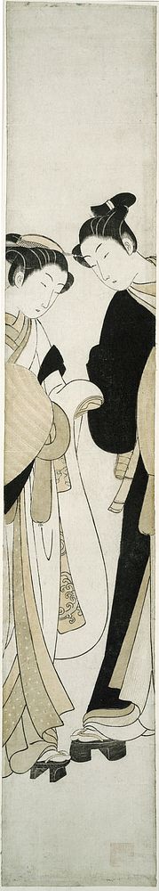 Two Komuso by Suzuki Harunobu