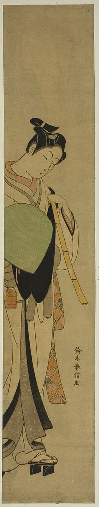 Young Man Dressed as a Mendicant Monk by Suzuki Harunobu