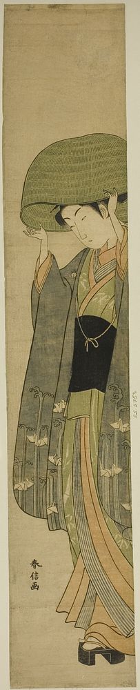 The Basket Hat by Suzuki Harunobu