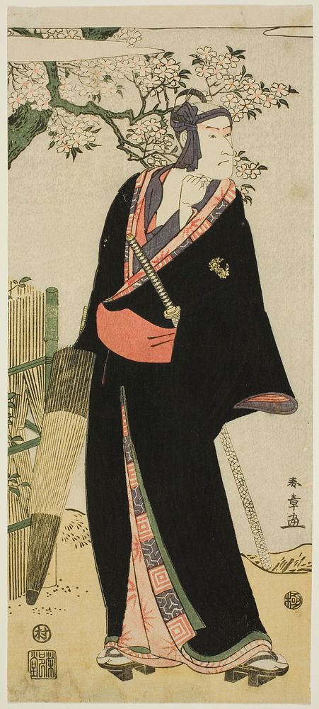 Actor Ichikawa Komazô II as Sukeroku by Katsukawa Shun'ei