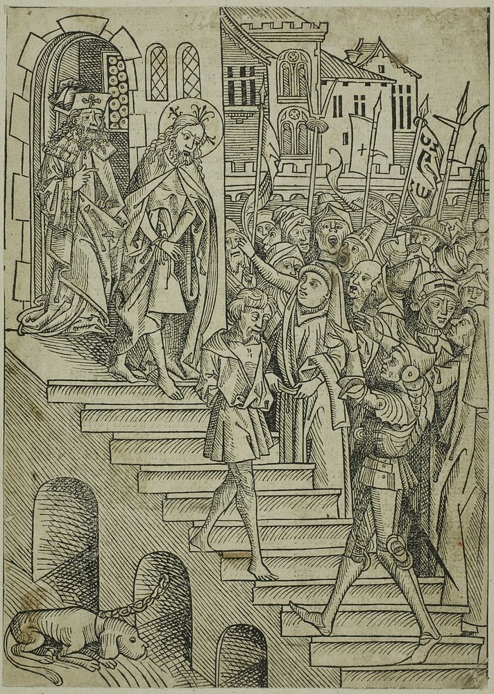 Christ Presented to the People, page 73 from the Treasury (Schatzbehalter) by Michel Wolgemut