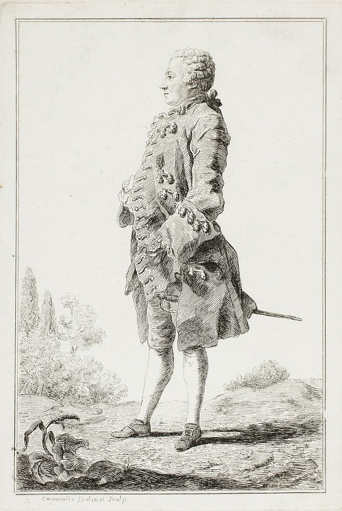 The Baron of Besenval by Louis Carrogis de Carmontelle