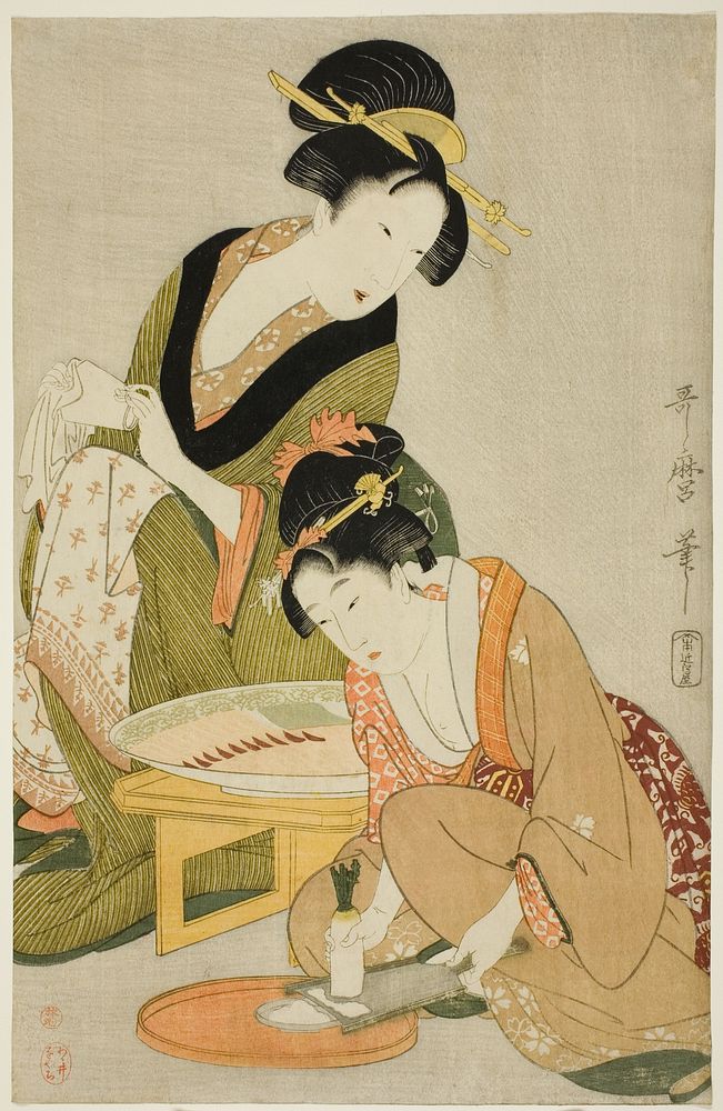 Preparing a Meal by Kitagawa Utamaro