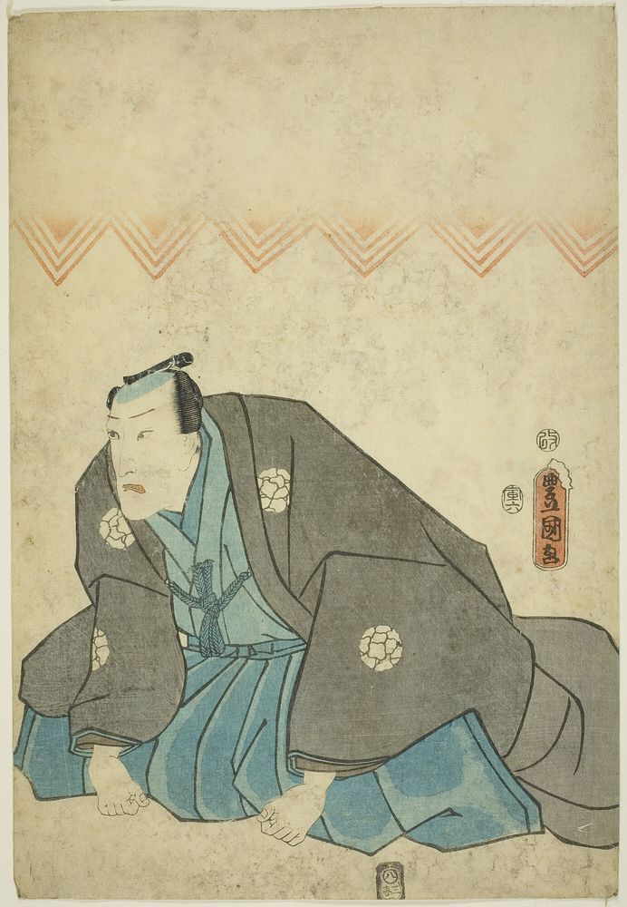 Memorial Portrait of the Actor Ichikawa Danjuro VIII by Utagawa Kunisada I (Toyokuni III)