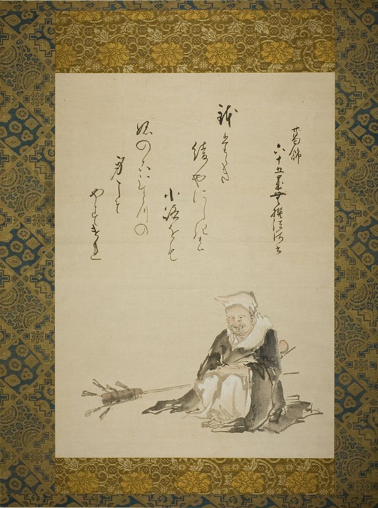 Monk Selling Ceremonial Tea Whisks by Katsushika Hokusai