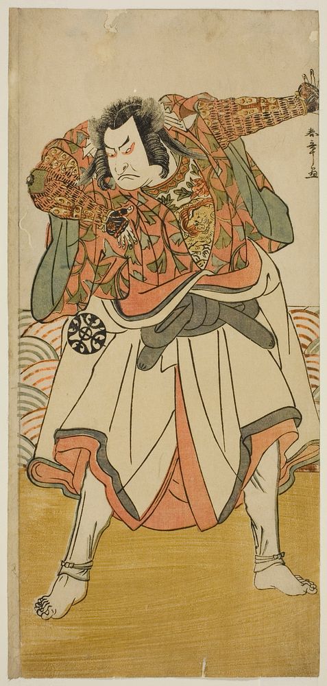 The Actor Nakamura Nakazo I as Chinzei Hachiro Tametomo Disguised as an Ascetic Monk, in the Play Kitekaeru Nishiki no…