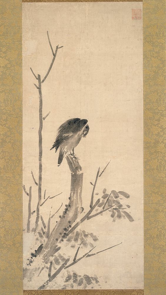 Crow on a Tree by Kano Yukenobu