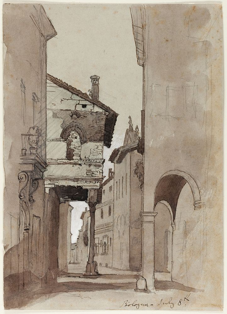 Street in Bologna by John Ruskin