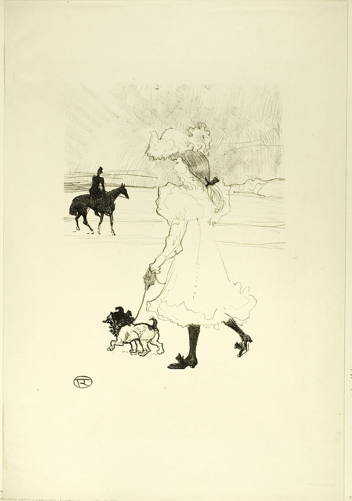 Au Bois by Henri de Toulouse-Lautrec