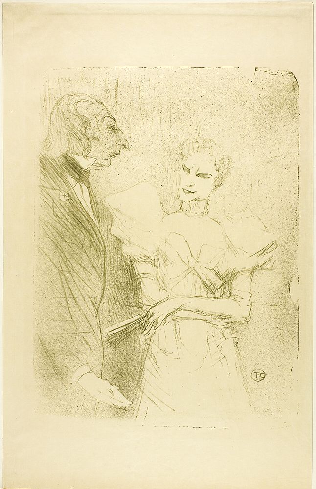 Brandès and Leloir, in Les Cabotins by Henri de Toulouse-Lautrec