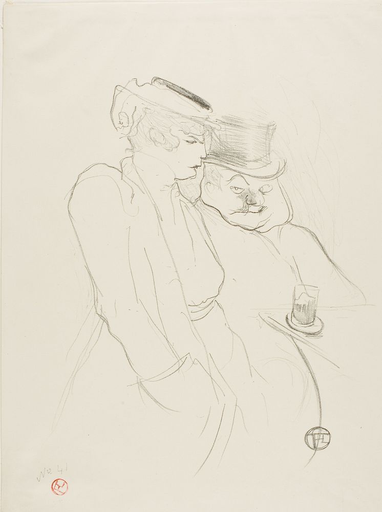 In Their Forties by Henri de Toulouse-Lautrec