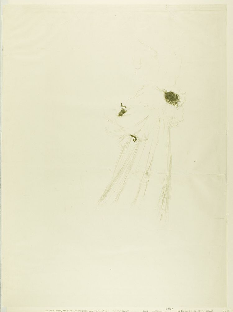 Miss May Belfort (large plate) by Henri de Toulouse-Lautrec