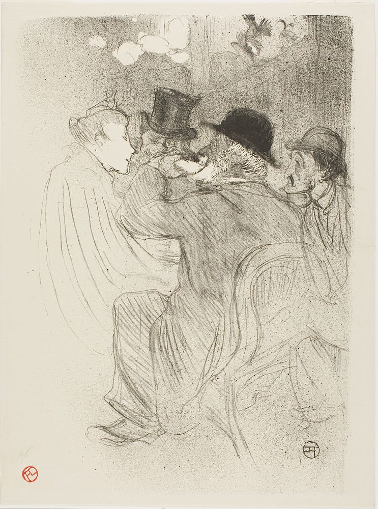 At the Moulin Rouge: A Rude! A Real Rude! by Henri de Toulouse-Lautrec