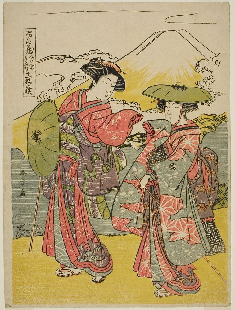 Act Eight: Bridal Journey from the play Chushingura (Treasury of Loyal Retainers) by Katsukawa Shunsho